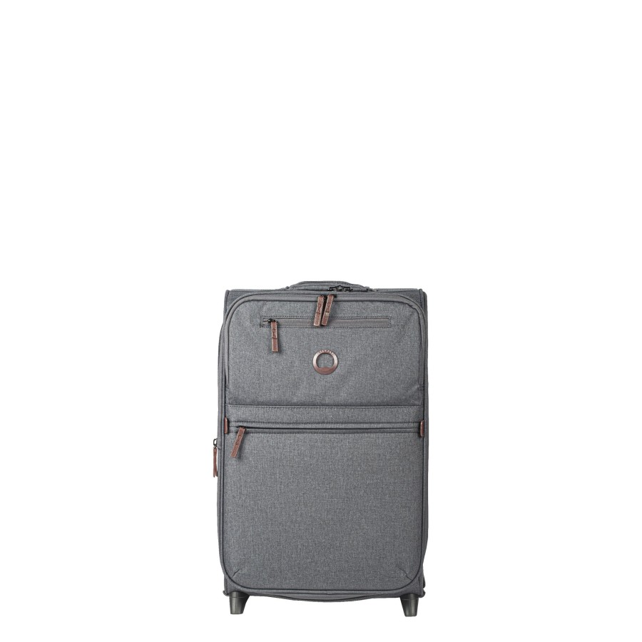 Bagages Delsey Valise 2 Roues Rigide | Valise Cabine 55Cm Extensible Maubert 2.0 Delsey Anthracite