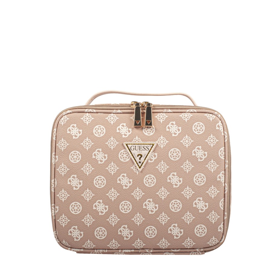 Bagages Guess Trousse De Toilette | Trousse De Toilette Wilder Guess Beige Multi