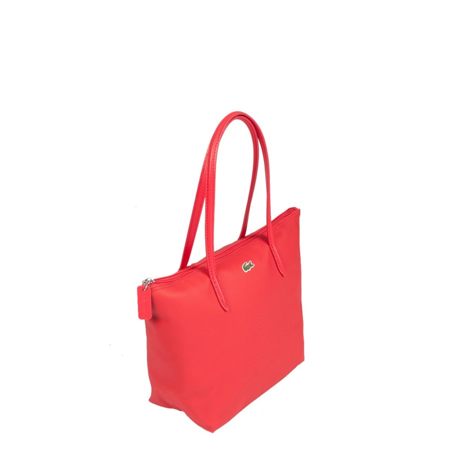 Femme Lacoste Sac Porte Epaule | Petit Shopping L 12 12 Concept Lacoste Rouge