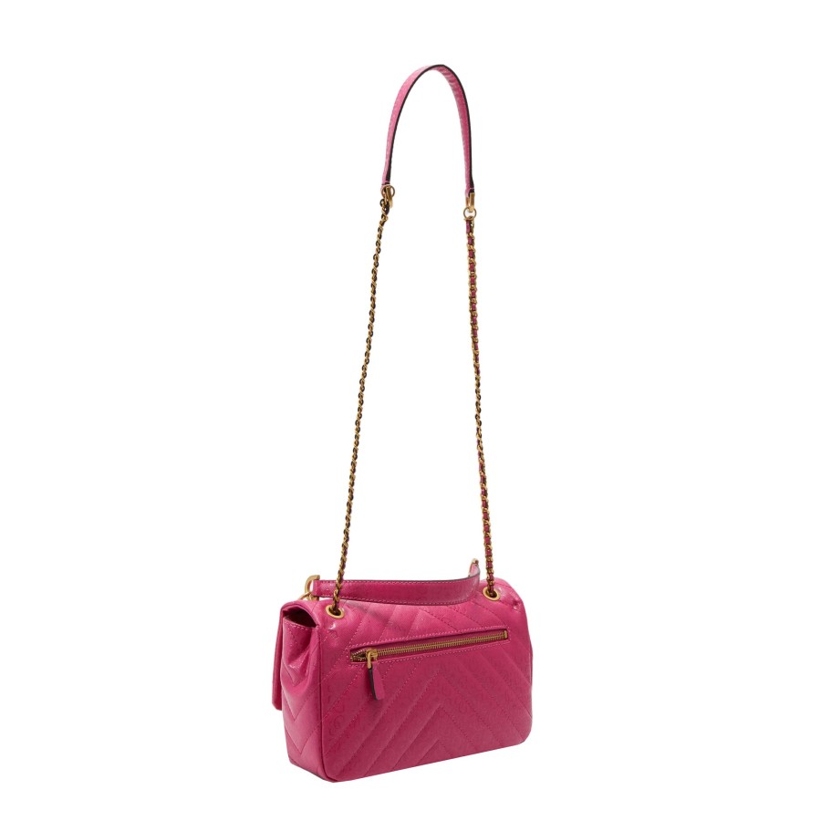 Femme Guess Sac Porte Bandouliere / Porte Travers | Sac Travers Jania Guess Rose