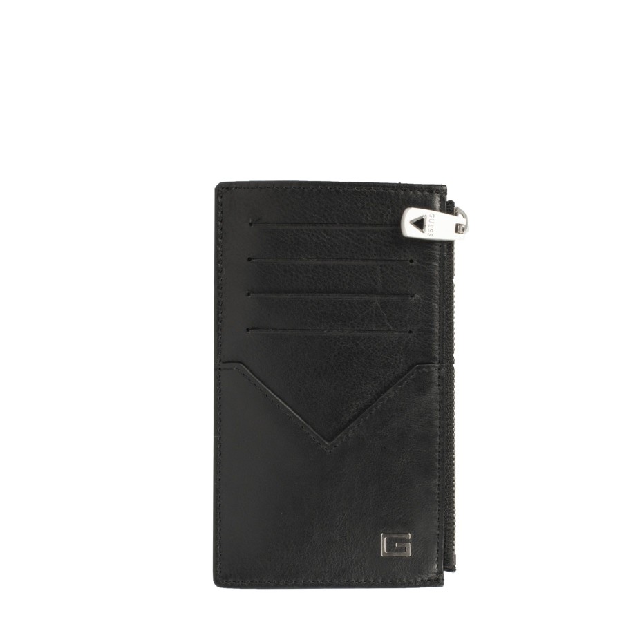 Homme Guess Portefeuille | Portefeuille En Cuir Zurigo Guess