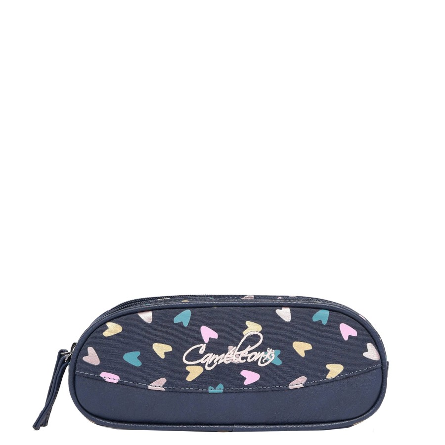 Scolaire Cameleon Trousse | Trousse Double Vintage Fantasy Cameleon