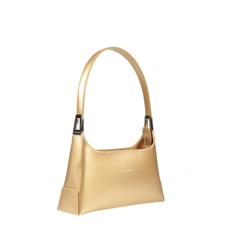 Femme Lancaster Sac Porte Epaule | Sac Baguette En Cuir Suave Ace Lancaster Dore