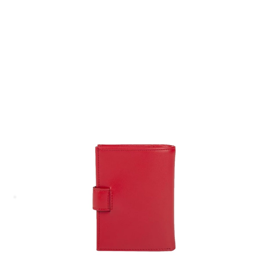 Femme Lancaster Portefeuille | Portefeuille En Cuir Smooth Lancaster Rouge