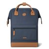 Femme Cabaia Sac A Dos | Grand Sac A Dos 25L Chicago Adventurer Cabaia Bleu Marine