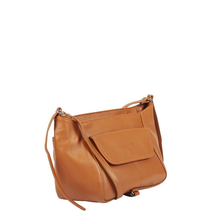 Femme Lancaster Sac Porte Bandouliere / Porte Travers | Petit Sac Trotteur En Cuir Soft Vintage