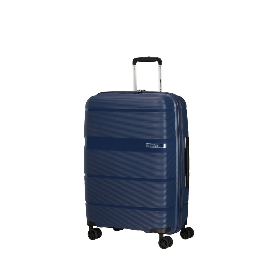 Bagages American Tourister Valise 4 Roues Rigide | Valise 66Cm Linex American Tourister Bleu Marine