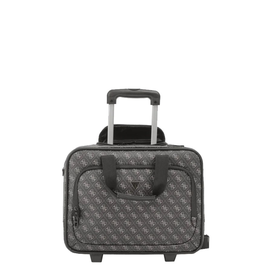 Business Guess Pilot Case Ordinateur A Roulettes | Pilot Case A 2 Roues Vezzola Guess Noir