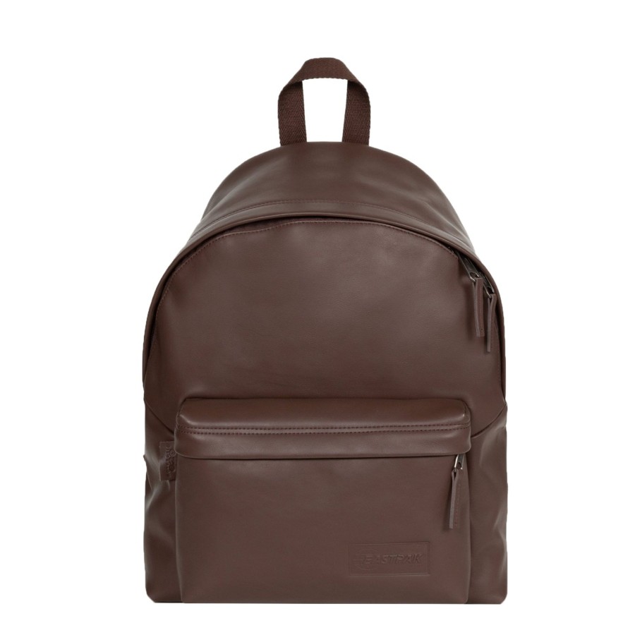 Scolaire Eastpak Sac A Dos | Sac A Dos En Cuir Padded Pak'R Leather Eastpak Marron