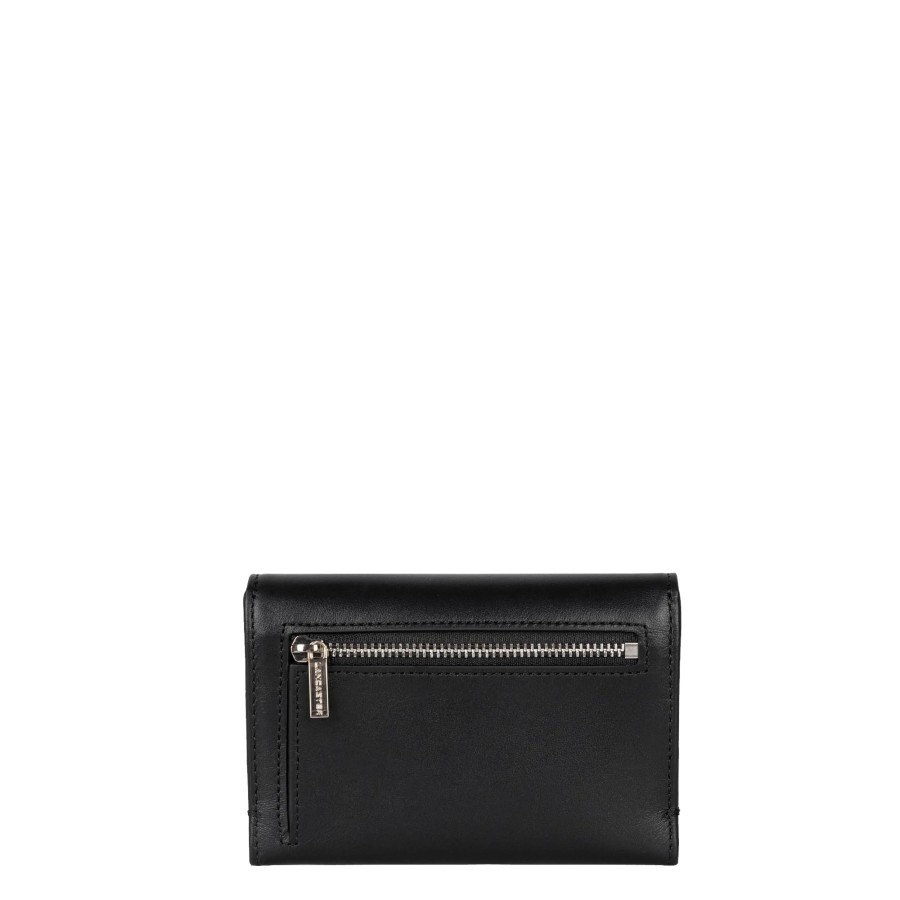 Femme Lancaster Porte Cartes | Porte Cartes En Cuir Paris Pm Lancaster Noir