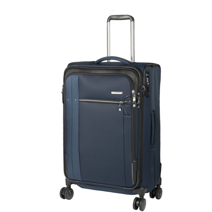 Bagages Samsonite Valise 4 Roues Souple | Valise Extensible 68Cm Spectrolite 3.0 Samsonite Bleu