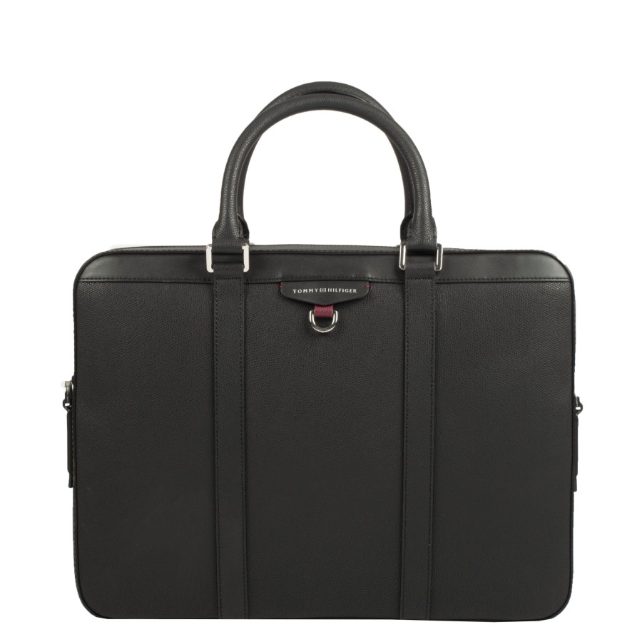 Homme Tommy Hilfiger Serviette/Cartable | Porte Document Cuir Structured Tommy Hilfiger