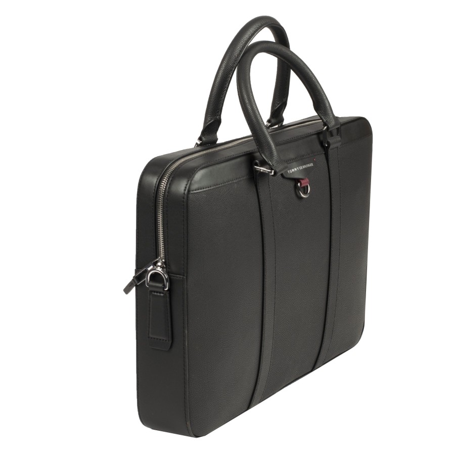 Homme Tommy Hilfiger Serviette/Cartable | Porte Document Cuir Structured Tommy Hilfiger