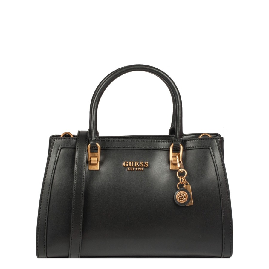 Femme Guess Sac Porte Main | Sac A Main Abey Noir