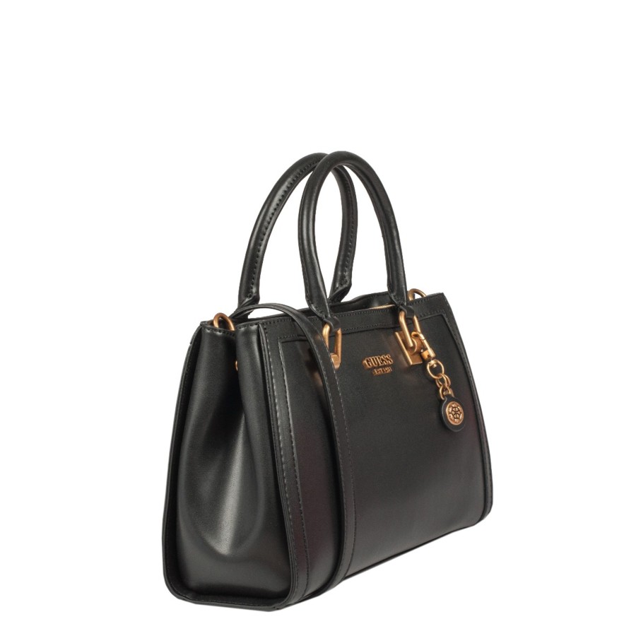 Femme Guess Sac Porte Main | Sac A Main Abey Noir