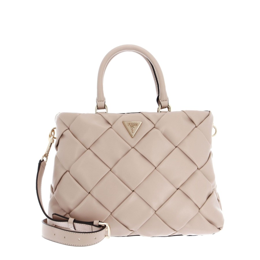 Femme Guess Sac Porte Main | Sac A Main Zaina Guess Beige