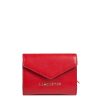 Femme Lancaster Portefeuille | Portefeuille En Cuir Saffiano Signature Lancaster Rouge