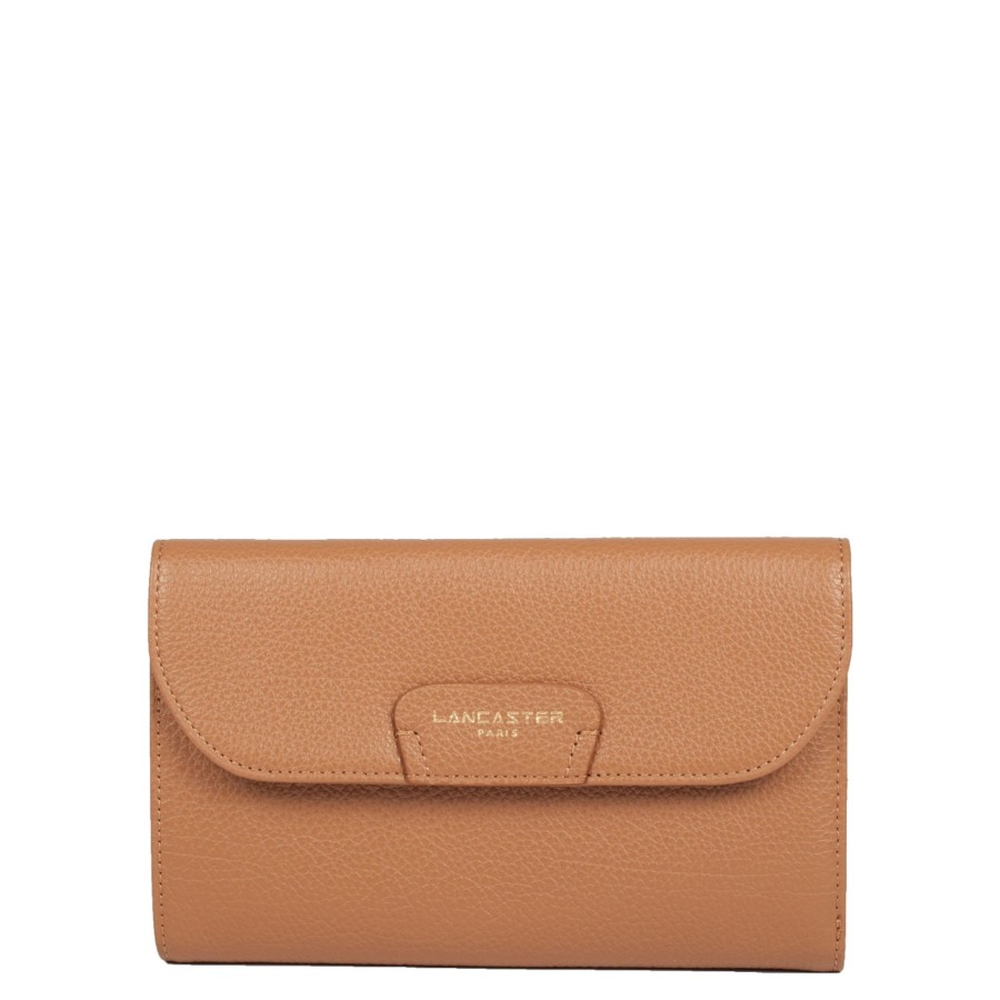 Femme Lancaster Portefeuille | Compagnon En Cuir Dune Lancaster Camel