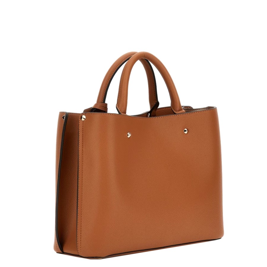 Femme Guess Sac Porte Main | Sac A Main Meridian Guess Cognac