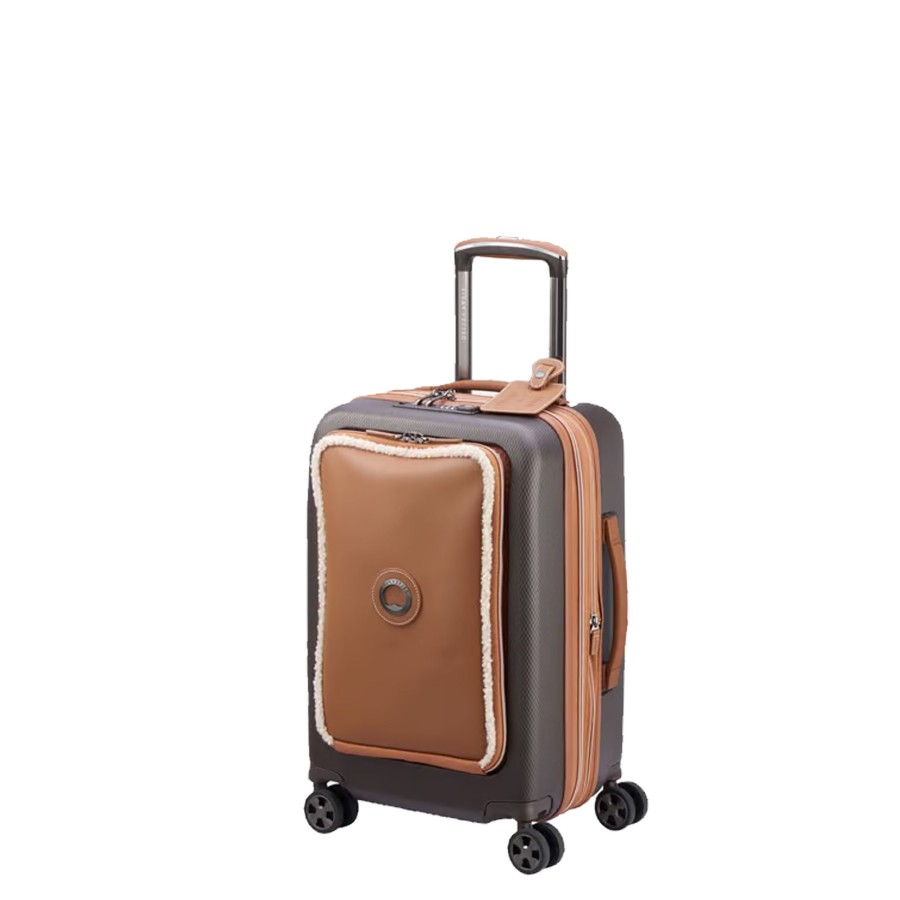 Bagages Delsey Valise Cabine Delsey | Valise Cabine Business 55Cm Chatelet Air 2.0 Delsey Marron