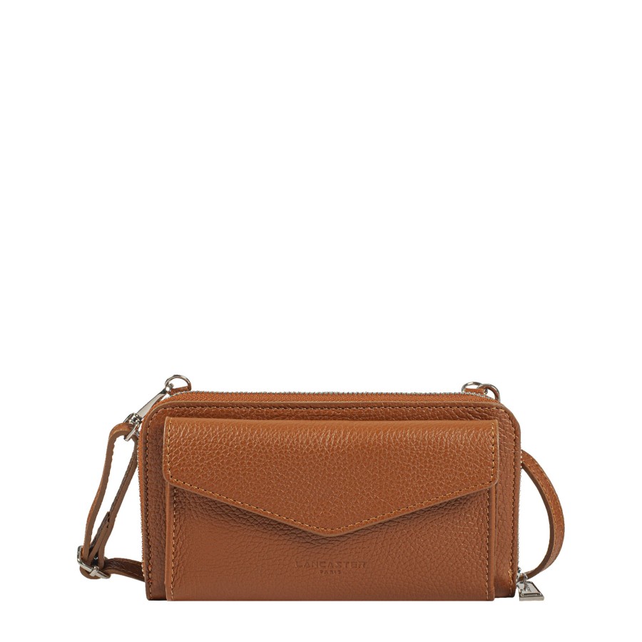 Femme Lancaster Portefeuille | Compagnon En Cuir Firenze Lancaster Camel