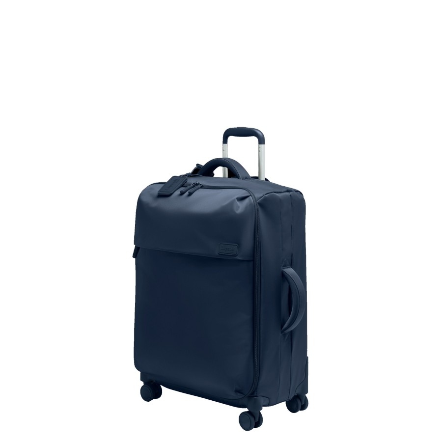 Bagages Lipault Valise 4 Roues Souple | Valise 63 Cm Plume Lipault Bleu Marine