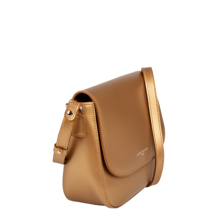 Femme Lancaster Sac Porte Epaule | Sac Trotteur En Cuir Suave Even Lancaster Terracotta