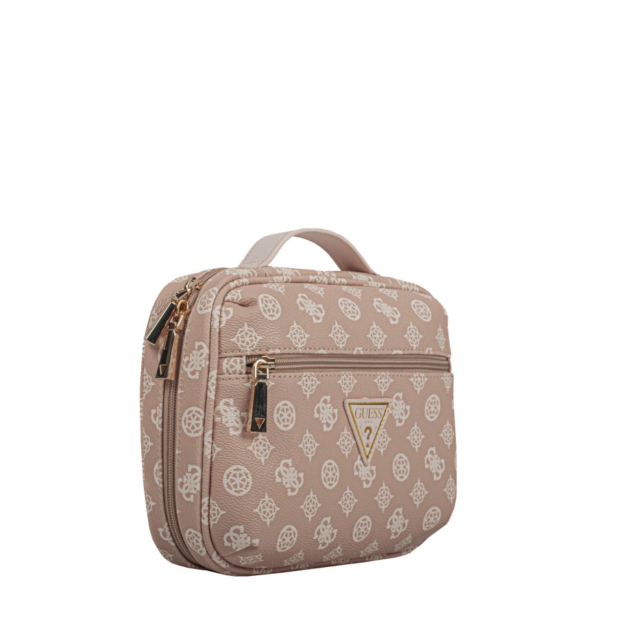 Bagages Guess Trousse De Toilette | Trousse De Toilette Wilder Guess Beige Multi