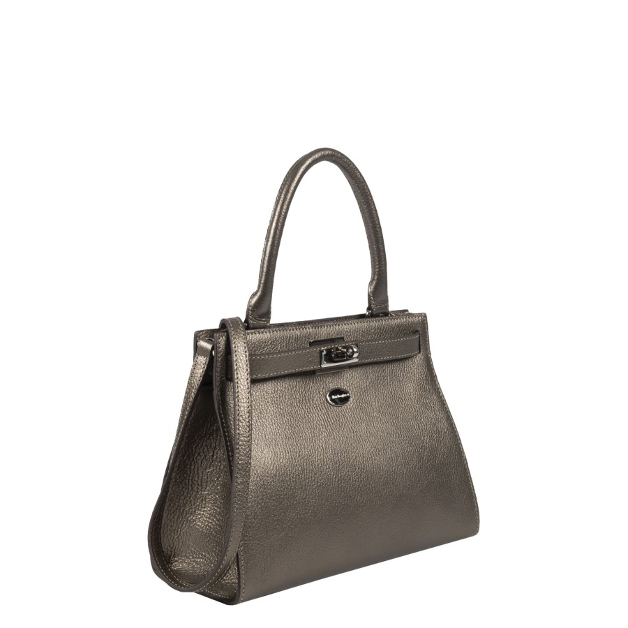 Femme Mac Douglas Sac Porte Main | Sac En Cuir Temple S Buni Mac Douglas Brun Metal