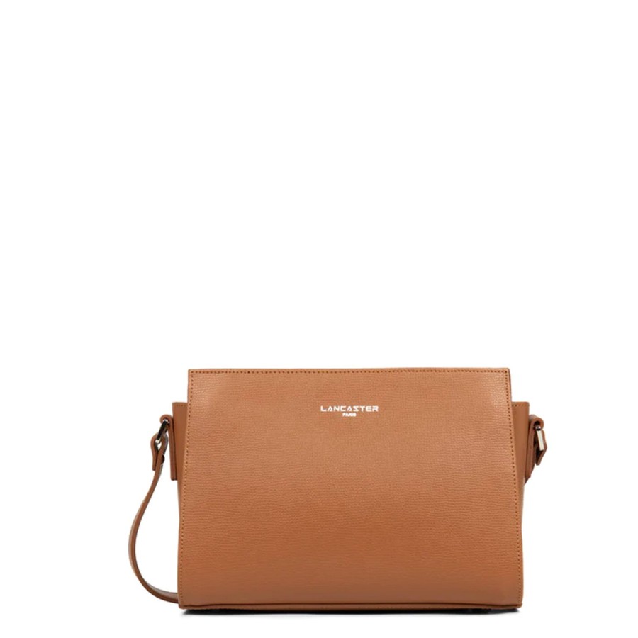 Femme Lancaster Sac Porte Bandouliere / Porte Travers | Sac Travers En Cuir Sierra Lancaster Camel