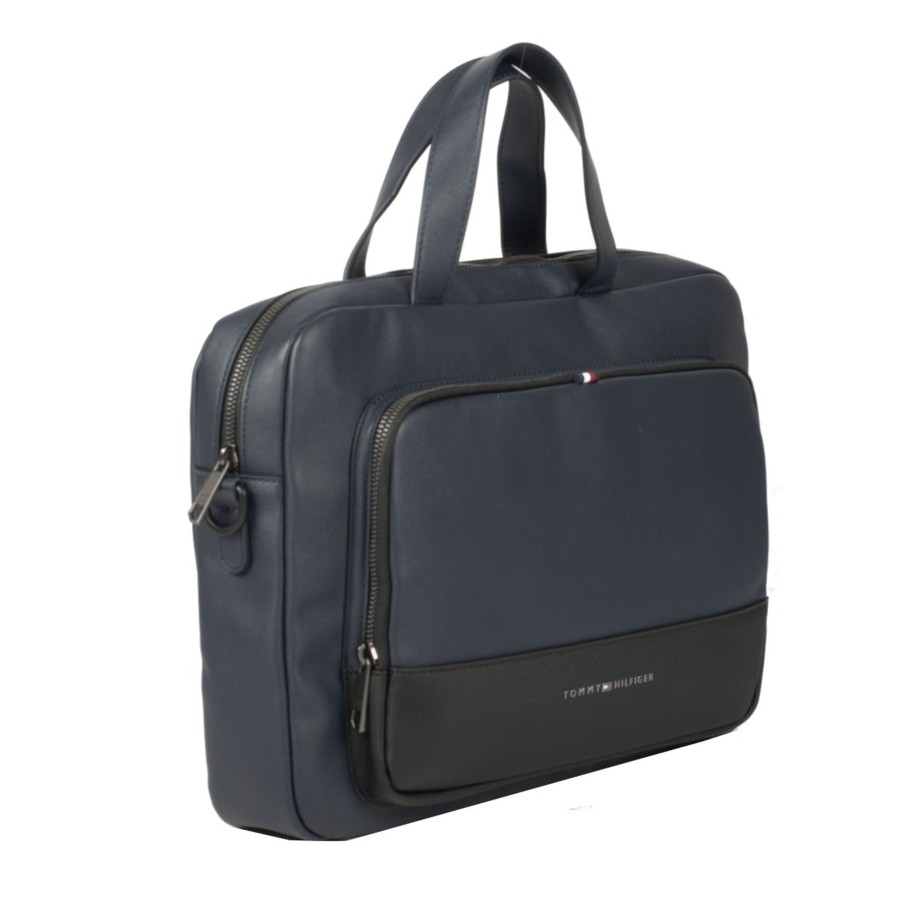 Homme Tommy Hilfiger Serviette/Cartable | Porte Documents Ordinateur Th Essential Tommy Hilfiger