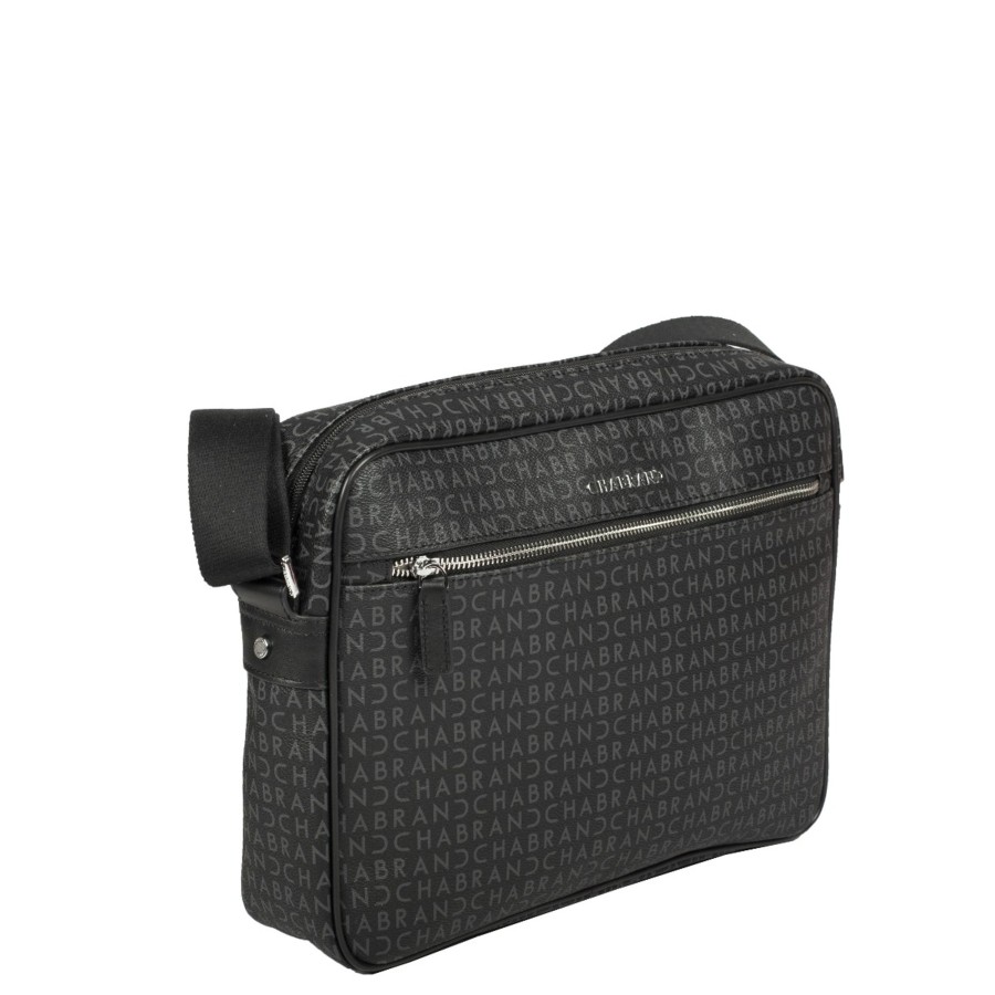 Homme Chabrand Sac Reporter/Gibeciere | Reporter Logote Noir Freedom Chabrand