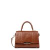 Femme Lancaster Sac Porte Main | Petit Sac A Main En Cuir Exotic Trinity Lancaster Cognac