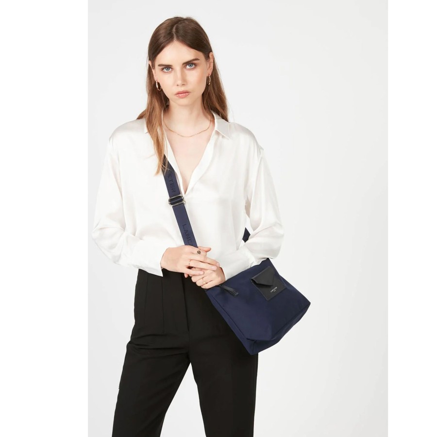 Femme Lancaster Sac Porte Bandouliere / Porte Travers | Sac Travers Smart Kba Lancaster Bleu