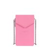 Femme Lancaster Pochette | Etui Telephone En Cuir Foulonne Pm Lancaster Rose