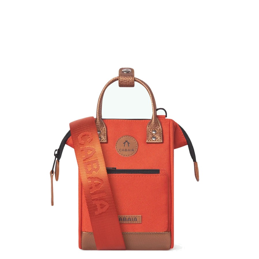 Femme Cabaia Sac Porte Bandouliere / Porte Travers | Sac A Bandouliere Nano Bogota Cabaia Orange