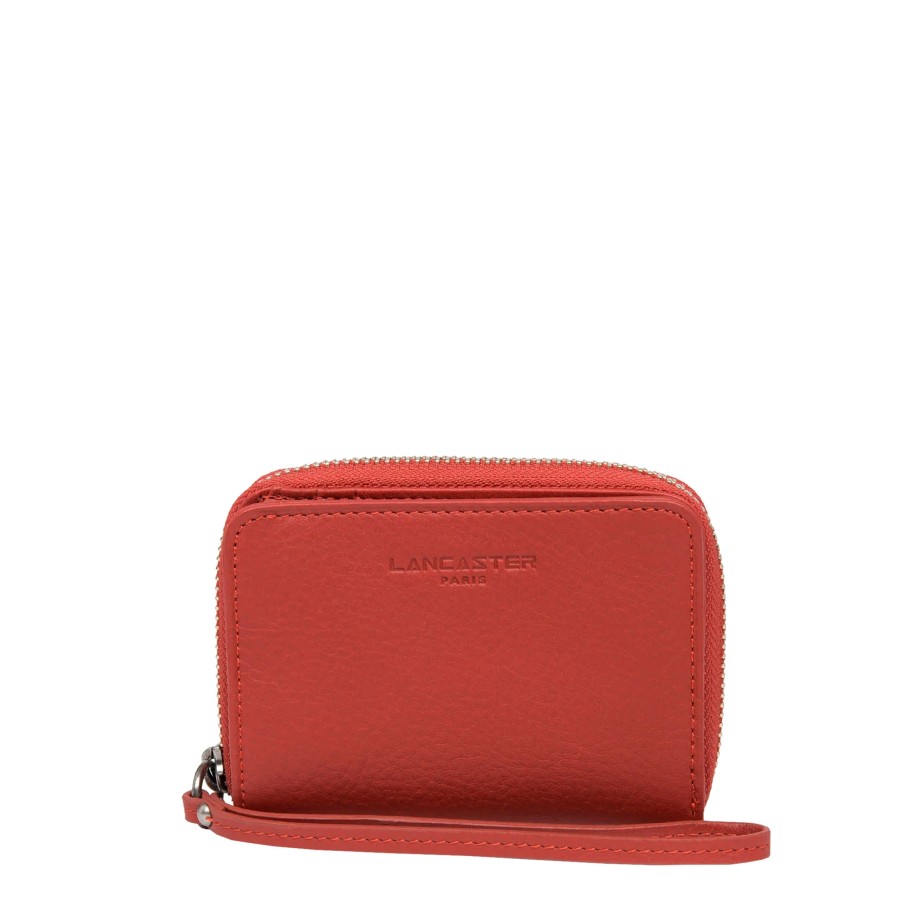 Femme Lancaster Portefeuille | Portefeuille En Cuir Soft Vintage Nova Lancaster Rouge