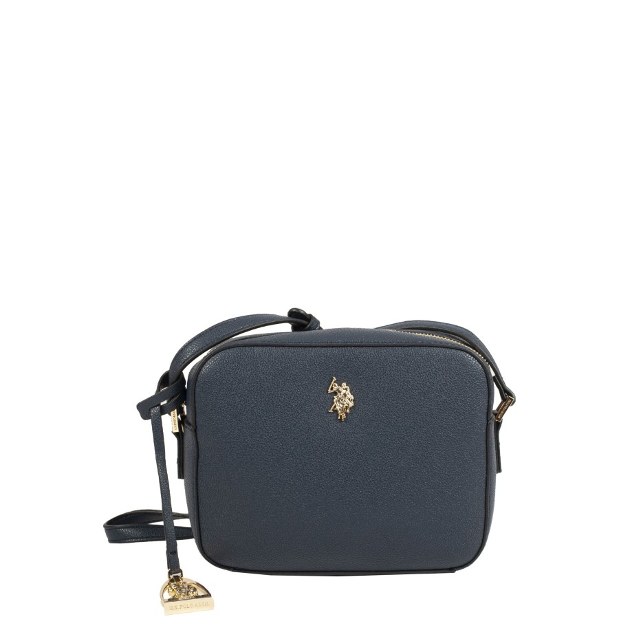 Femme Us Polo Sac Porte Bandouliere / Porte Travers | Sac Travers Jones Us Polo Bleu