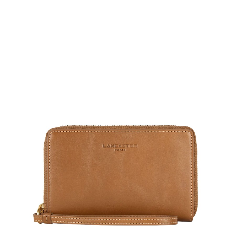 Femme Lancaster Tout En Un | Portefeuille Cuir Legende Lancaster Camel