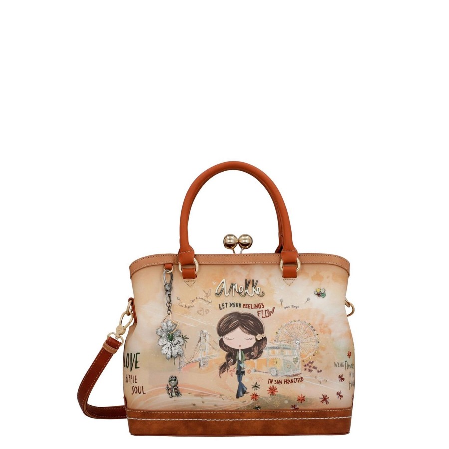 Femme Anekke Sac Porte Main | Sac A Main Peace And Love Anekke