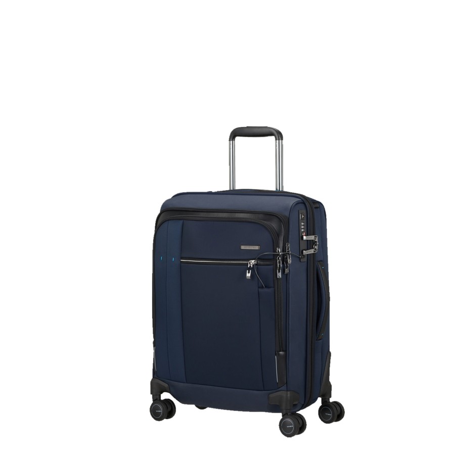 Bagages Samsonite Valise 4 Roues Souple | Valise Cabine 55Cm Spectrolite 3.0 Samsonite Bleu